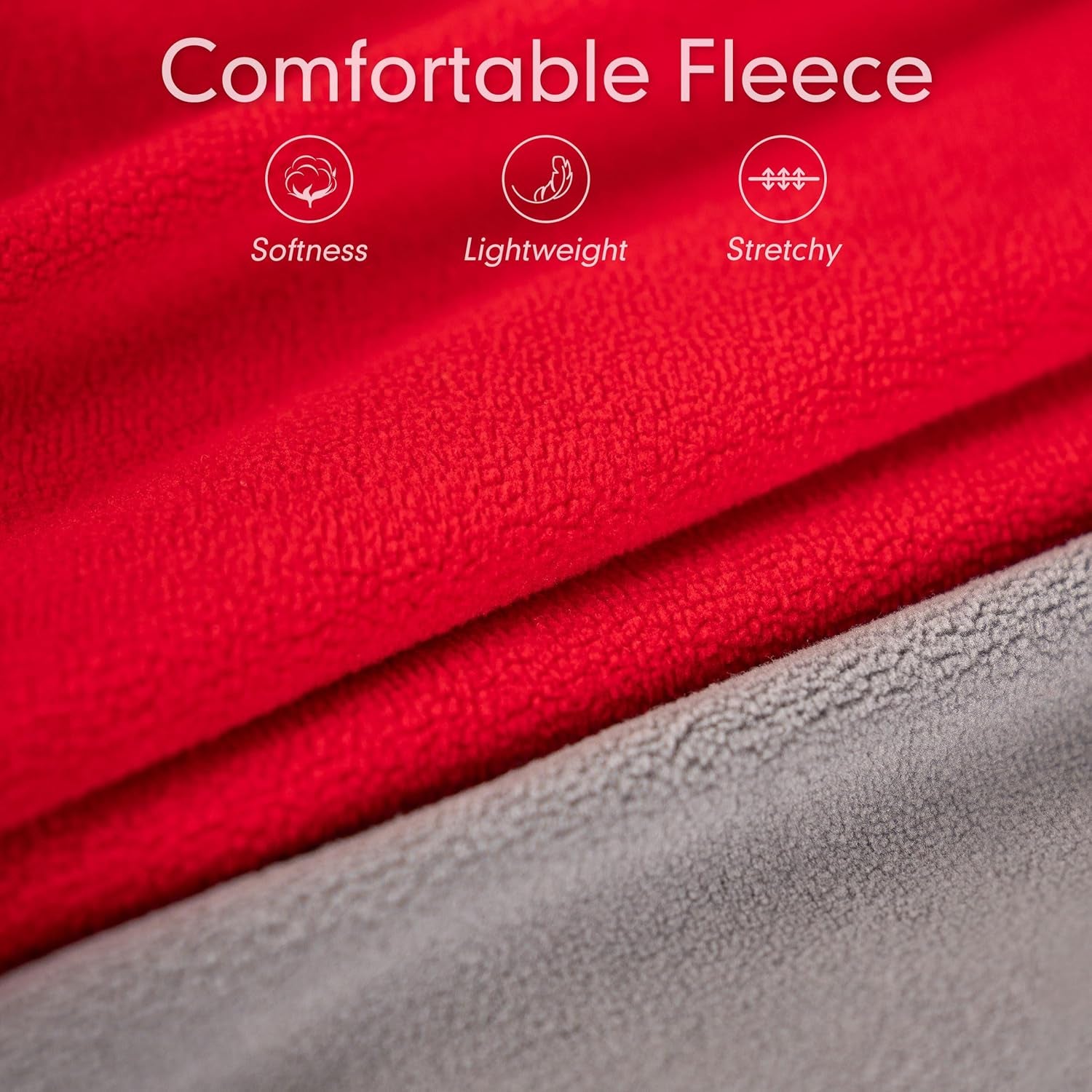 2 Pack Dog Sweatshirts Fleece Jacket with Reflective Stripe Pullover Stretchy Dog Sweater Soft Pet Clothes Lightweight Dog Sweaters for Small Dogs Turquoise & Grey